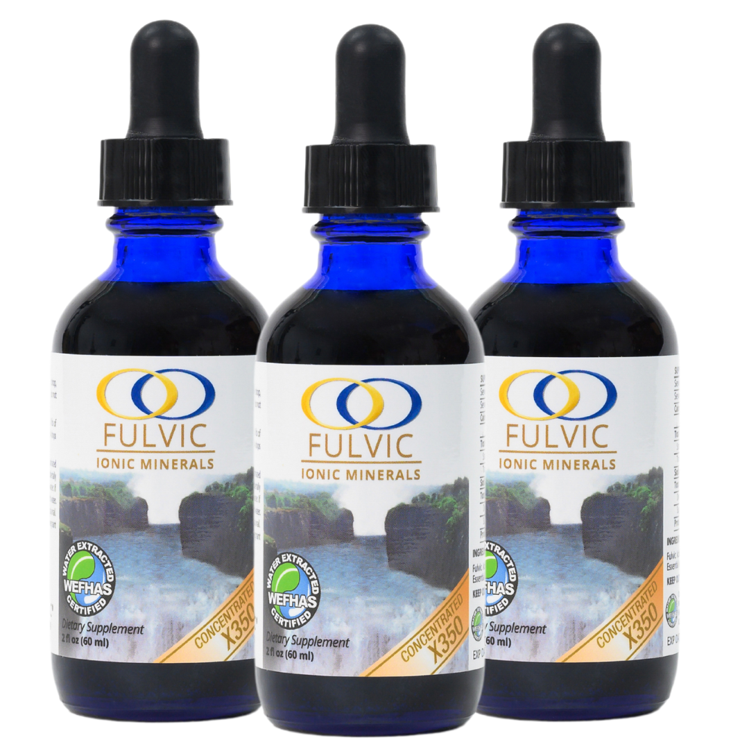 3 Bottles of Fulvic Ionic Minerals X350