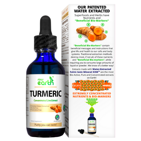 Raw Earth Turmeric Root Extract 2oz - Optimally Organic